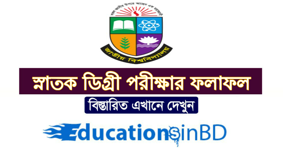 Degree exam results জাতীয় বিশ্ববিদ্যালয়ের ডিগ্রি ২য় বর্ষ পরীক্ষার ফলাফল ২০১৮ 