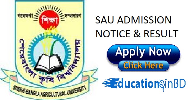 Sher-e-Bangla Agricultural University Admission Notice Result 2018-19 sau.edu.bd