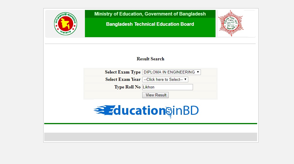 BTEB Result 2018 For Diploma In Engineering Education 2018