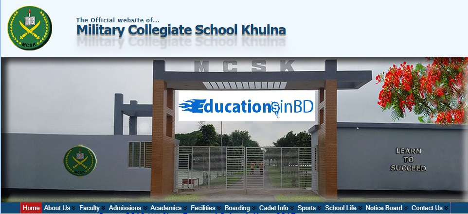Military Collegiate School Khulna Admission Circular Result 2019