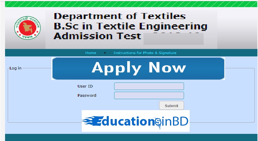 B.Sc in Textile Engineering Admission Circular Result 2018-2019