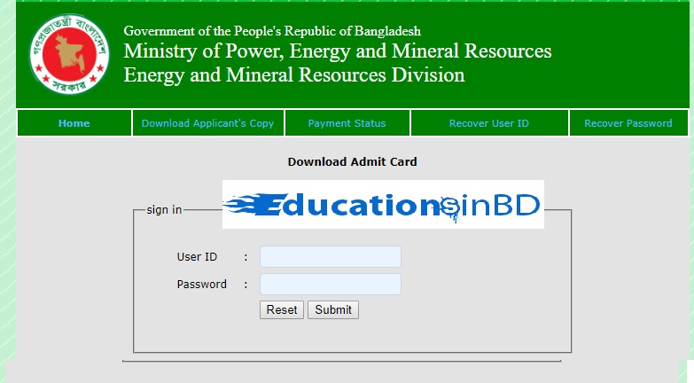 Energy And Mineral Resources Division EMRD Exam Result Date Admit 2019